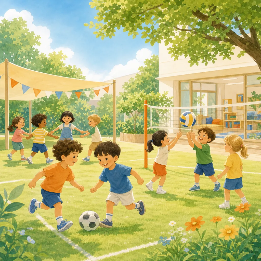 Bambini impegnati nelle attività del campus estivo